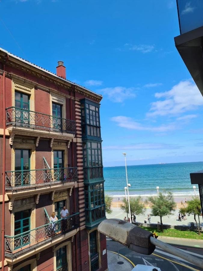 122A - Emblematica Vivienda En Playa San Lorenzo Gijon Exterior photo